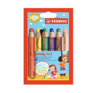 Stabilo Woody 3 in 1 (6 stuks)