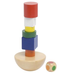 Balans toren in katoenen zak