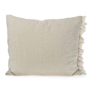 Linnen kussensloop Frills Classic Sand