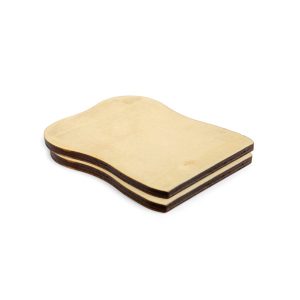 Houten sneetje brood