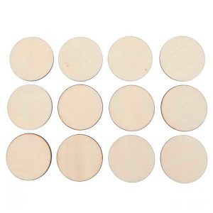 Houten cirkels groot (38mm)