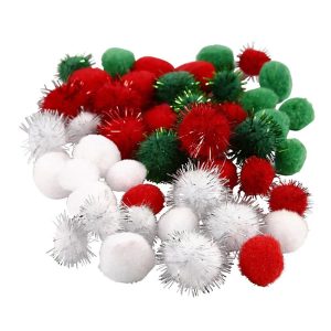 Pompons Kerst (15mm)