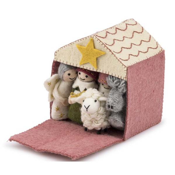 Kerststal Cyclaam-Oudroze - Afbeelding 5