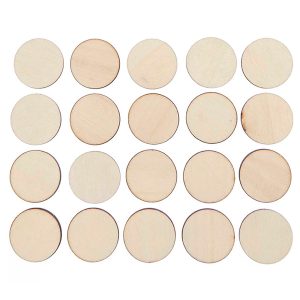 Houten cirkels klein (28mm)