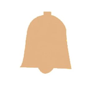 Plakvorm – Klokje Goud (200 stuks)