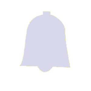 Plakvorm – Klokje Zilver (200 stuks)