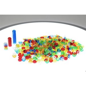 Transparante stapelbare tellers (500 stuks)