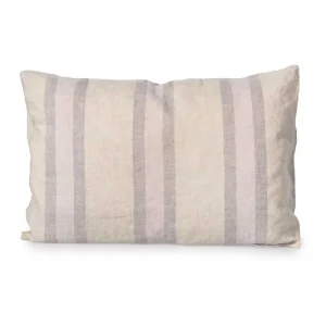 Linnen kussensloop 40x60cm Stripe Blossom