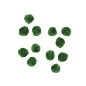 Pompons groen (15mm)