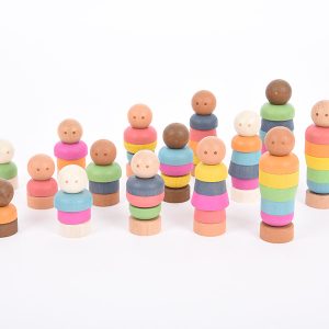 Regenboog community poppetjes (15 stuks)