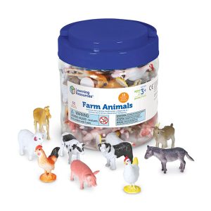 Pot met boerderijdieren (60 stuks)
