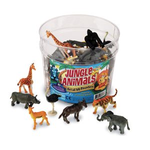 Pot met wilde dieren (60 stuks)