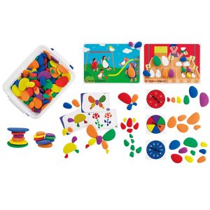 Regenboog stenen Schoolset