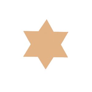 Plakvorm – Ster Goud (200 stuks)