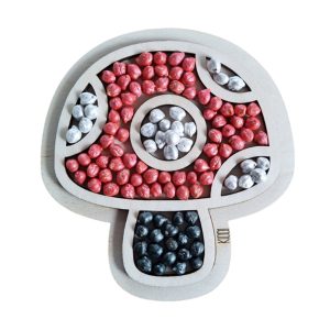 Houten tray – Paddenstoel (mini)