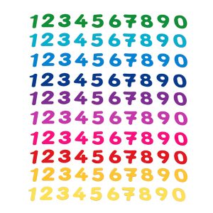 Vilten stickers cijfers (300 stuks)