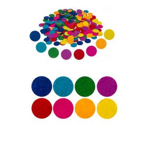 Vilten stickers cirkels (304 stuks)