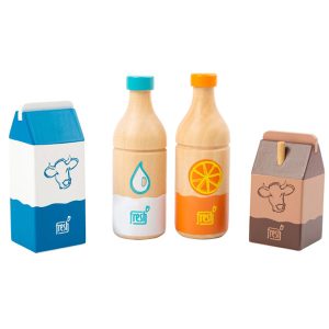 Houten dranken set ( 4-delig)