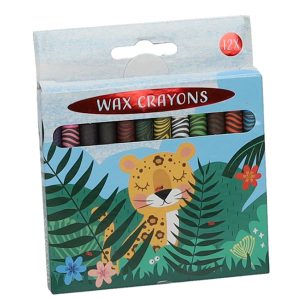 Waskrijt Jungle Dieren (12 stuks)