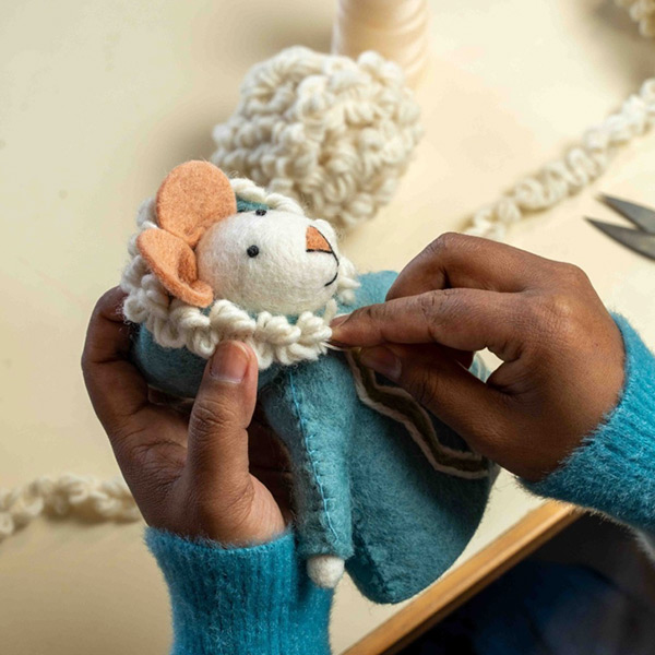 Decoratie Muis Wintermuis - Afbeelding 4