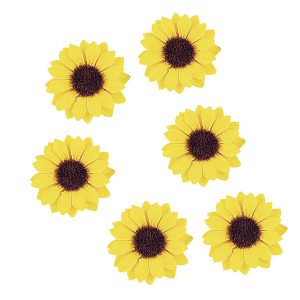 Zonnebloemkopjes (12 stuks)